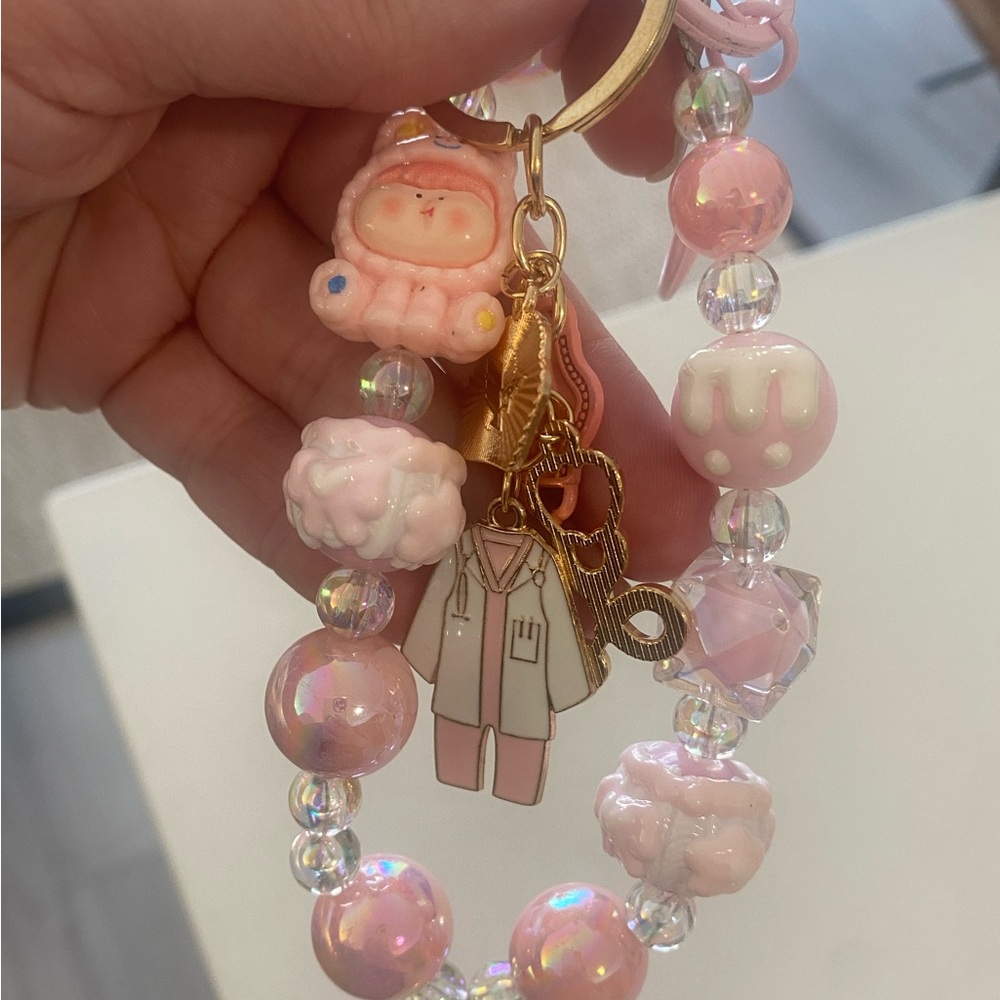 Kawaii Pink Nursing Keychain
